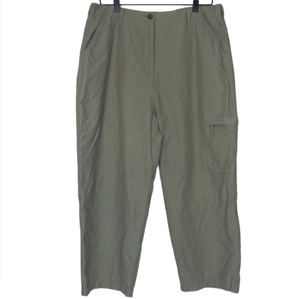 Woolrich Army Olive Green Camping Hiking Capris 16